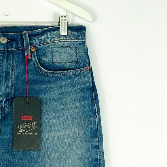 Levi's 502 Taper Distressed Jeans 31x32  NEW Justin Timberlake Fresh‎ Leaves - Picture 5 of 11
